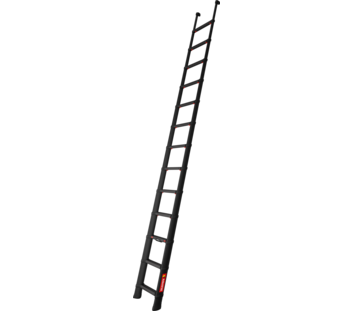 Échelle télescopique Tactical Line noire 4,1 m DIN EN 1147 à extension latérale | © MUNK GmbH