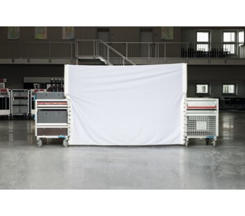 Sichtschutzwand für Rollcontainer weiß | © MUNK GmbH