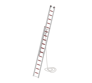2-piece rope ladder EN 1147 2x11 rungs partially extended | © MUNK GmbH