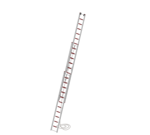 Rope ladder 3x11 rungs without supports, partially retractable | © MUNK GmbH