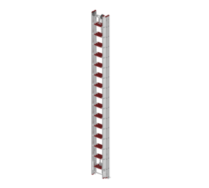 Rope ladder 3x15 rungs with supports inserted | © MUNK GmbH