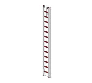 Échelle à câble en deux parties EN 1147 2x13 échelons sans supports, emboîtée | © MUNK GmbH