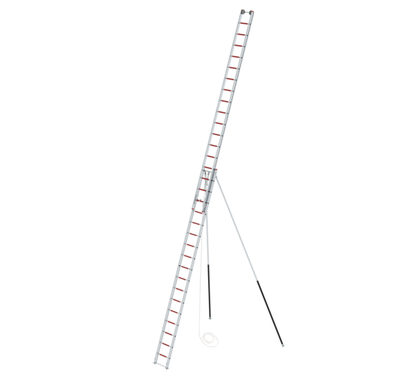 Échelle à câble en deux parties EN 1147 2x17 échelons avec supports | © MUNK GmbH