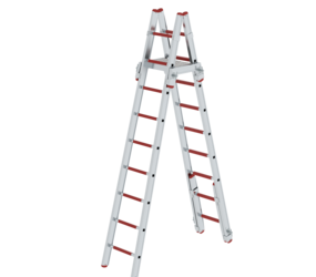 Scaling ladder, alu., used as double-sided ladder | © MUNK GmbH