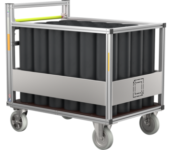 Rollcontainer Atemluftflaschen | © MUNK GmbH