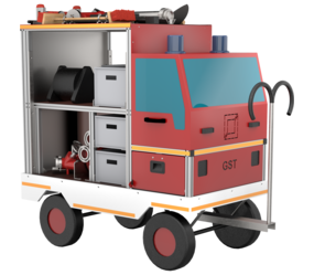 Conteneur roulant de formation incendie | © MUNK GmbH