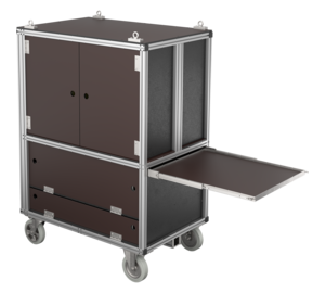 Rollcontainer Atemschutz Holzaufbau Ansicht 3 | © MUNK GmbH
