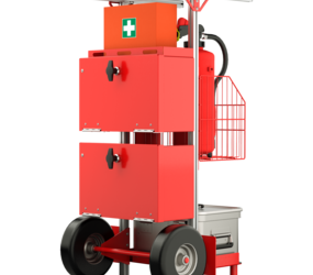SafeCaddy® "Brandschutz" mit Beladung, Rückseite | © MUNK GmbH