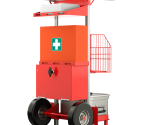 SafeCaddy® "Premiers secours" avec chargement, arrière | © MUNK GmbH