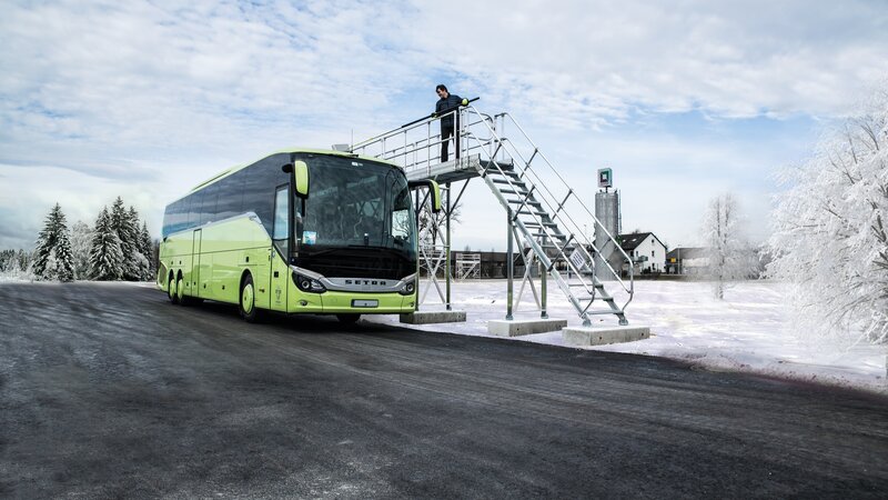Enteisungsanlage mit Bus | © MUNK GmbH