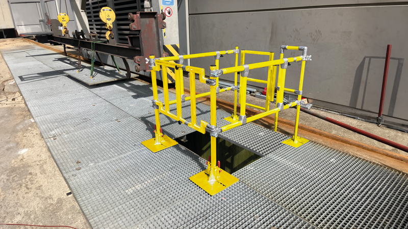 Variante de montage de la barrière de sécurité FlexxGuard | © MUNK GmbH