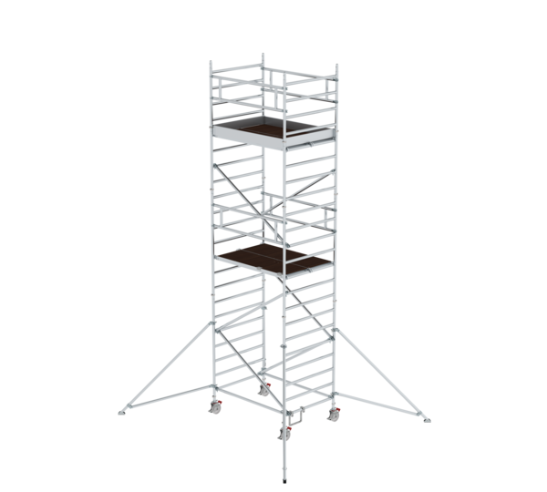 Mob. scaff 1.35x1.80m w. outr. & db.pf, pfh 5.35m | © MUNK GmbH