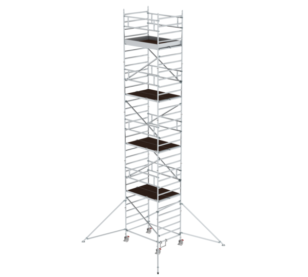 Mob. scaff 1.35x1.80m w. outr. & db.pf, pfh 8.35m | © MUNK GmbH