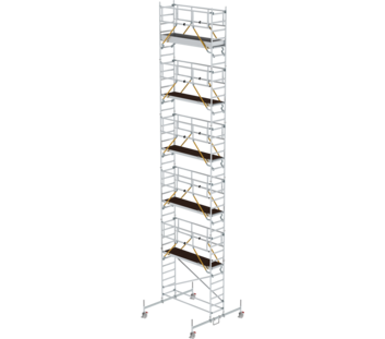 Fold.scaff.  SG  2,45x0,75 m , w. chass.bar, pf H=10,54m | © MUNK GmbH