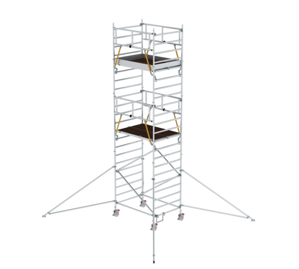 Mob. scaff SG 1,80x1,35 m w. outr. & db.pf, pfh 5,59 m | © MUNK GmbH