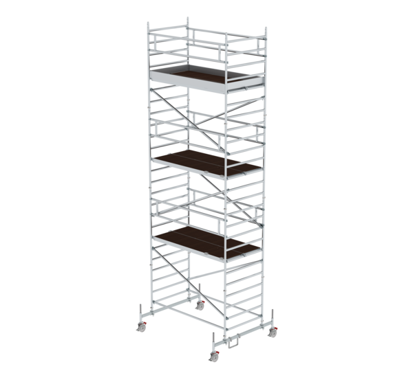 Folding scaff. 1.35x2.45m Chass. bar & double pf, pf H=6.45m | © MUNK GmbH