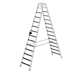 Double-sided ladder,2-sid. acc.w.clip-step,2x14 st | © MUNK GmbH