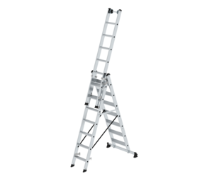 Multi-purpose ladder with steps, 3-section | © MUNK GmbH