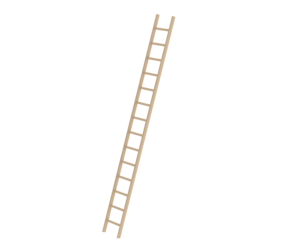 Straight ladder wood w/o stabiliser, 14 rungs | © MUNK GmbH