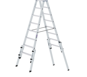 Stufen-Stehleiter treppengängig 2x8 Stufen | © MUNK GmbH