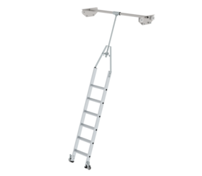 Regalleiter drehbar für Doppelregal, 6 Stufen | © MUNK GmbH