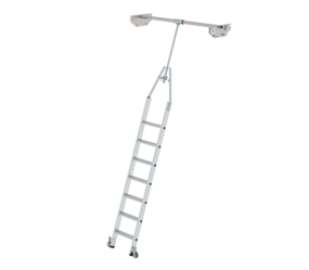 Regalleiter drehbar für Doppelregal, 7 Stufen | © MUNK GmbH