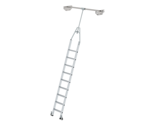 Regalleiter drehbar für Doppelregal, 9 Stufen | © MUNK GmbH