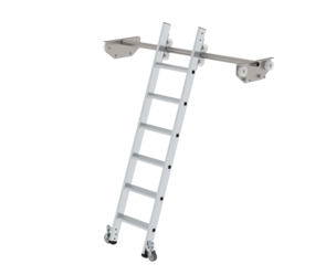 Shelf ladder mobile for double shelf, 6 steps | © MUNK GmbH