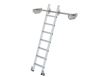 Regalleiter fahrbar für Doppelregal, 7 Stufen | © MUNK GmbH