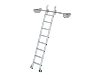 Regalleiter fahrbar für Doppelregal, 8 Stufen | © MUNK GmbH