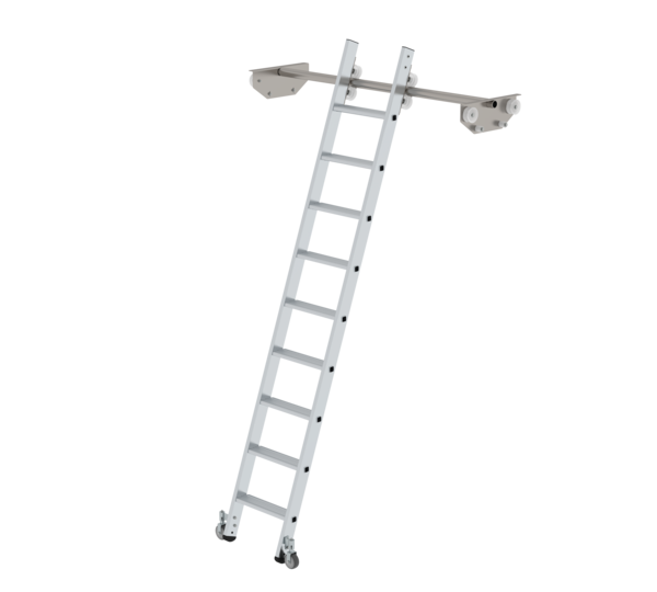 Shelf ladder mobile for double shelf, 9 steps | © MUNK GmbH