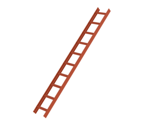 Roof ladder, red, 10 rungs | © MUNK GmbH