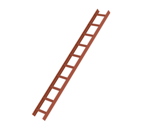 Roof ladder, reddish brown, 10 rungs | © MUNK GmbH