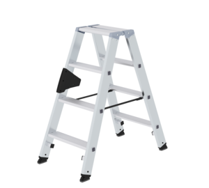 Stepladder with steps, double-sided access, 2x4 steps | © MUNK GmbH