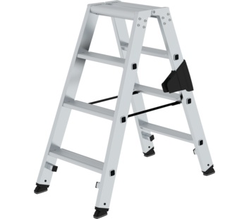 Stepladder with steps, double-sided access, 2x4 steps | © MUNK GmbH