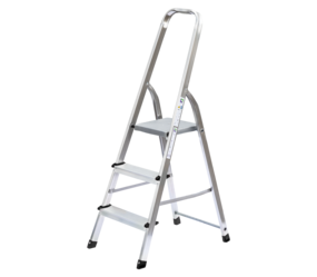 Household ladder, single-sided access, 3 steps | © MUNK GmbH