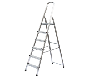 Household ladder, single-sided access, 6 steps | © MUNK GmbH