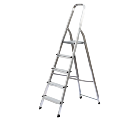 Household ladder, single-sided access, 5 steps | © MUNK GmbH
