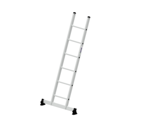 Straight ladder w. nivello stabiliser, 6 rungs | © MUNK GmbH