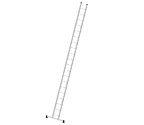 Straight ladder w. nivello stabiliser, 20 rungs | © MUNK GmbH