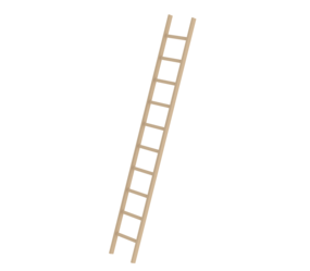Straight ladder wood w/o stabiliser, 10 rungs | © MUNK GmbH