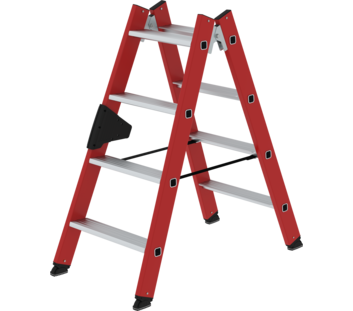 Double-sided ladder, 2-sid. acc. RFG/alu 2x4 steps | © MUNK GmbH