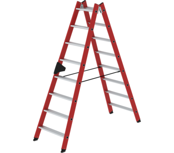 Stehleiter beidseitig begehbar GFK/Alu, 2x8 Stufen | © MUNK GmbH