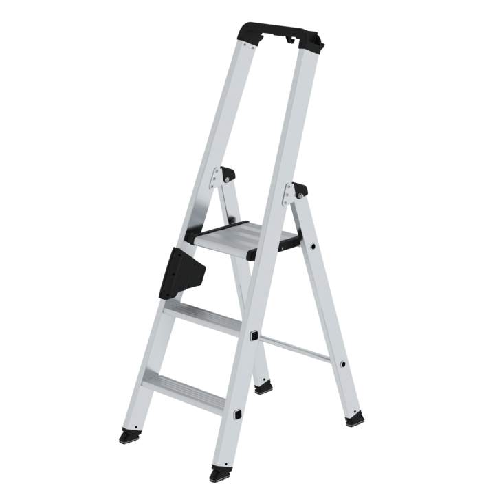 Werkzeug-Jäger GmbH - Online-Shop: Stufenstehleiter 6 Stufen Aluminium Gesamthoehe 2050 Mm Mit Ergo Pad Griffzone Munk 91844