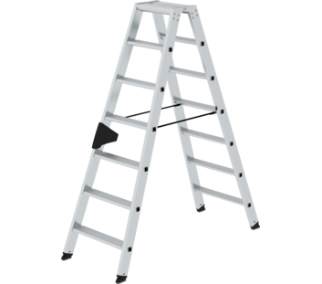 Double-sided step ladder, 2-sided access,2x7 steps | © MUNK GmbH