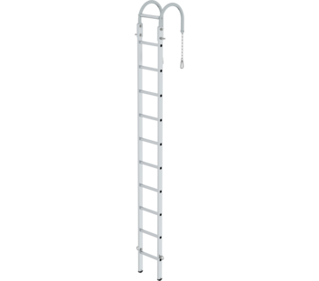 Sprossen-Mast-Hängeleiter, 3,26m, 10 Sprossen | © MUNK GmbH