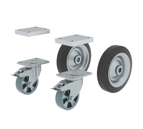 Roulettes électriquement conductrices pour échelle de camion-citerne | © MUNK GmbH
