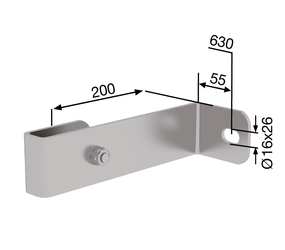 Wall anchor rigid stainless steel 200 mm | © MUNK GmbH