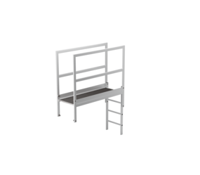 Attika-Überstieg Aluminium eloxiert Länge 1600 mm | © MUNK GmbH