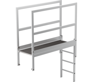 Attika-Überstieg Aluminium eloxiert Länge 1600 mm | © MUNK GmbH
